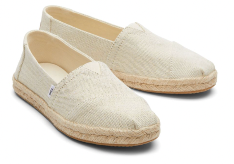 Toms natural metallic linen-null