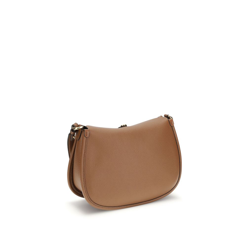 Brown calf leather bos taurus shoulder bag-null
