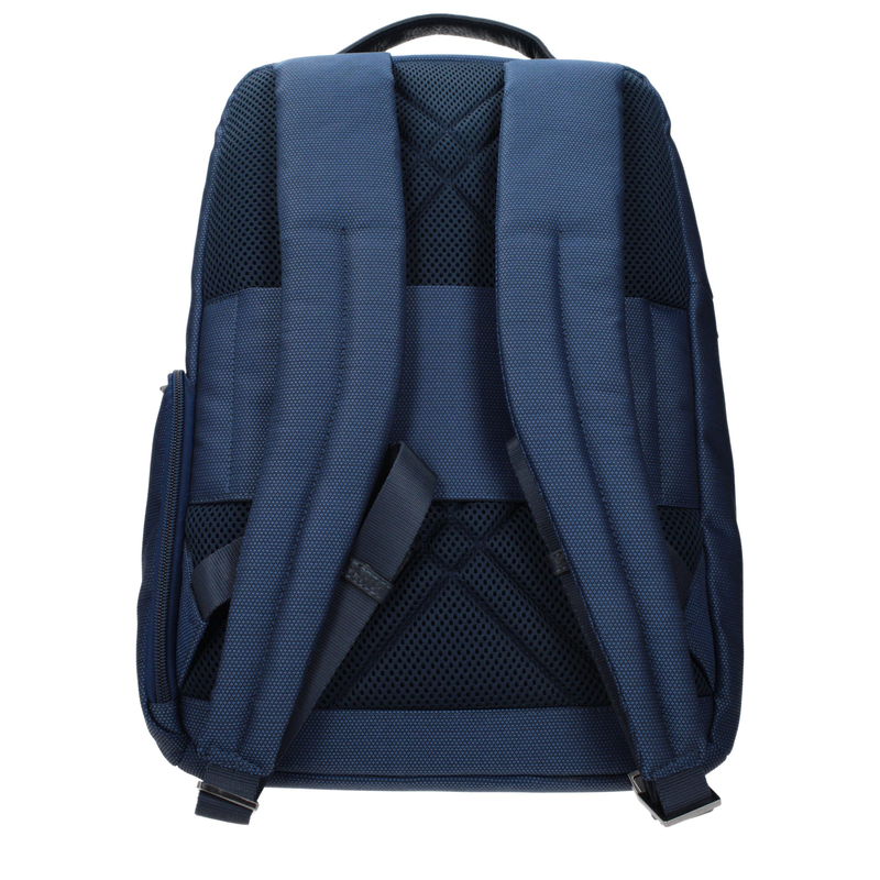 Blue fabric backpack-null
