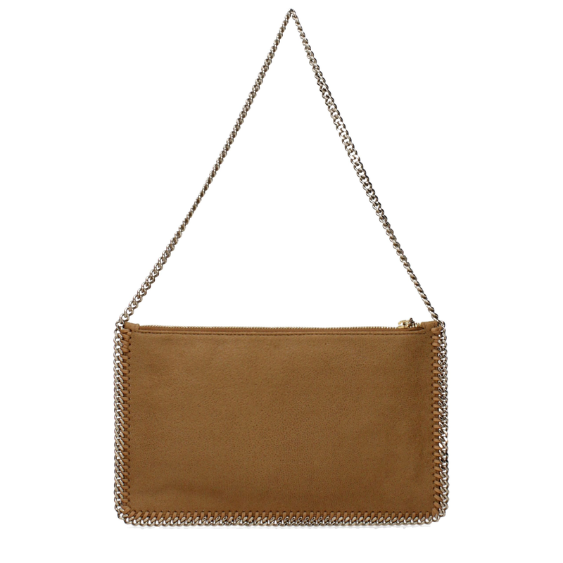 Brown leather shoulder bag-null