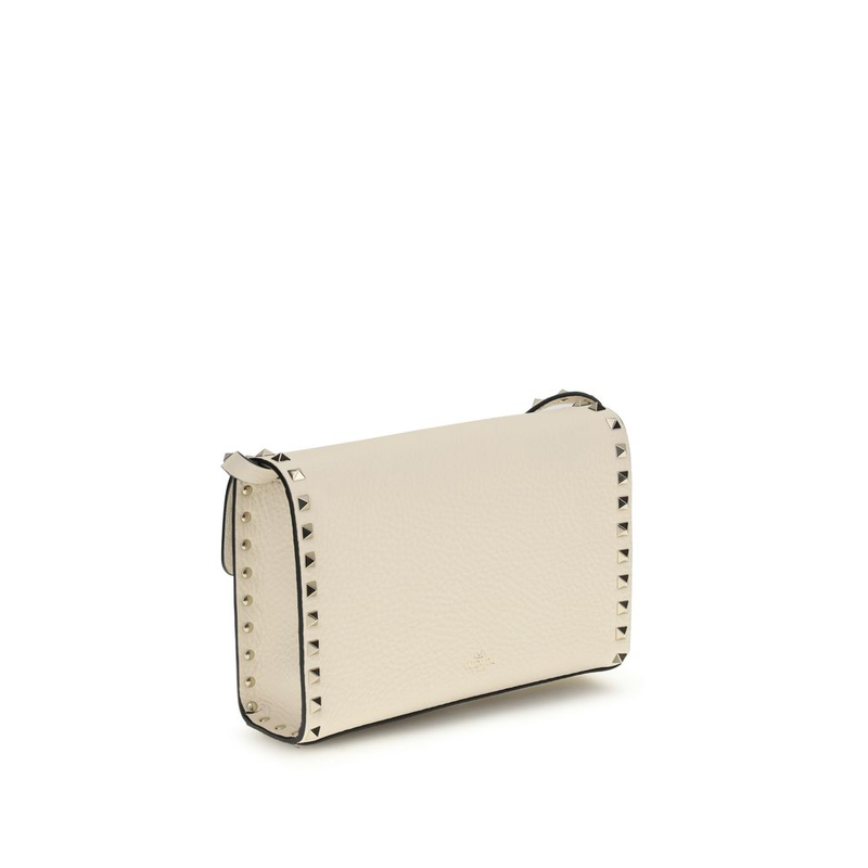 Beige calf leather bos taurus shoulder bag-null