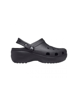 Women's classic platform clog, Black, medium