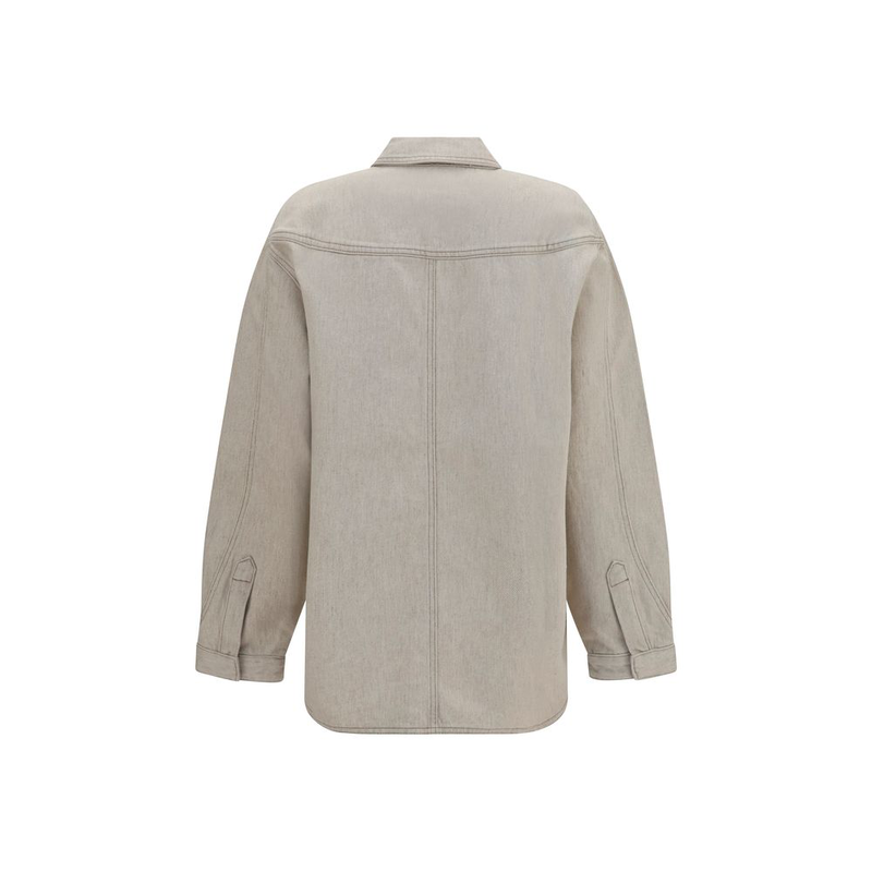 Beige denim shirt-null