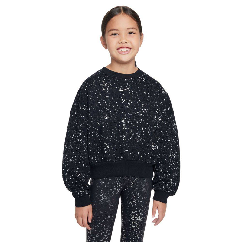 Girls nike sportswear club fleece shine crew-null