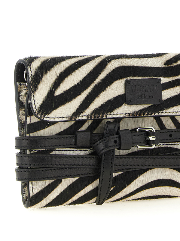 Bicolor leather cardholder-null