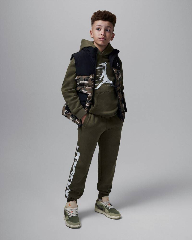 Boys mj flight mvp hbr fleece pant-null