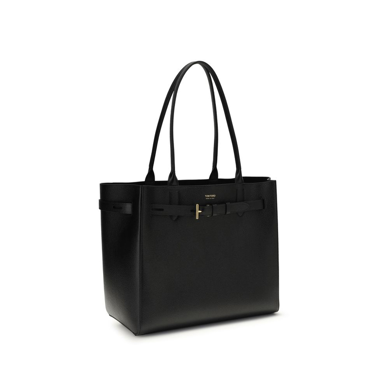 Black calf leather bos taurus shoulder bag-null