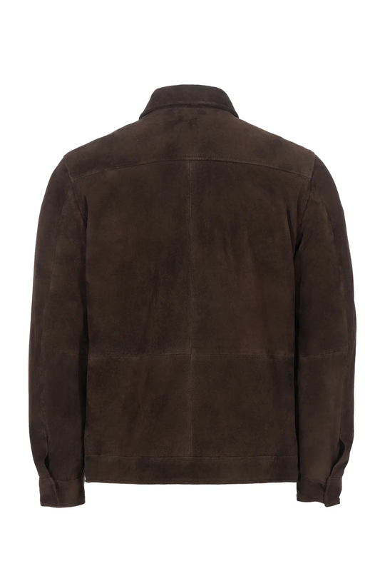 Brown stockholm leather jacket xlIII-null