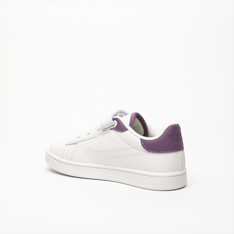 Beverly hills polo club girl’s lace-up velcro flat sneakers image number null