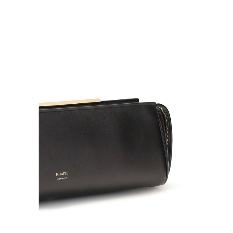 Black calf leather bos taurus clutch bag-null