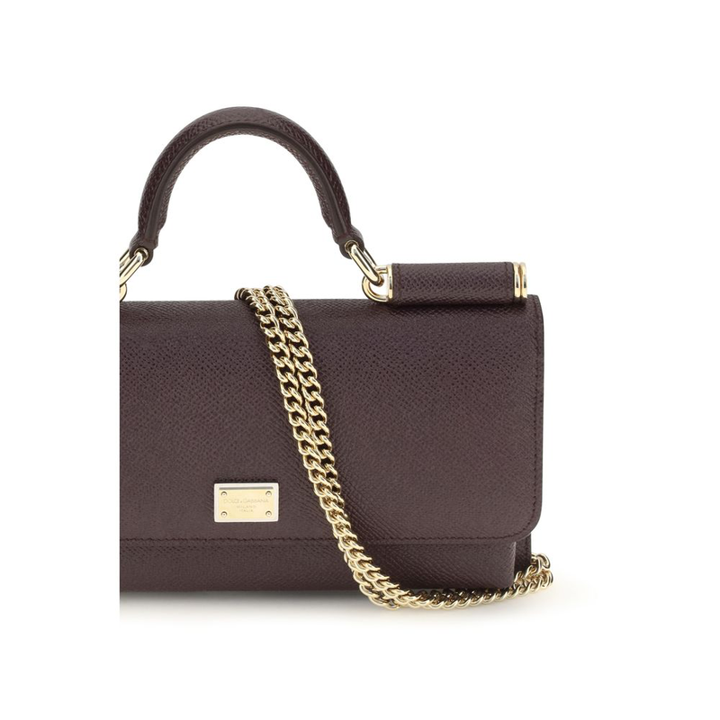 Brown calf leather bos taurus shoulder bag-null
