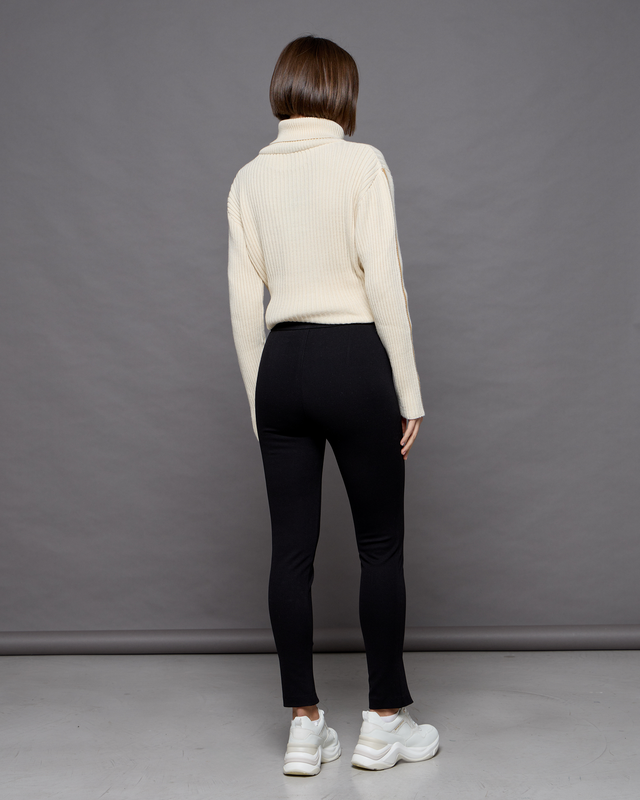 Cotton skinny trouser image number null