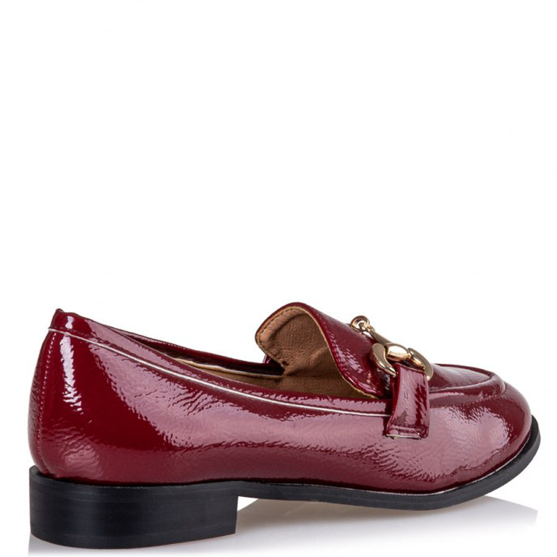 Miss nv shiny loafers - bordeaux-null