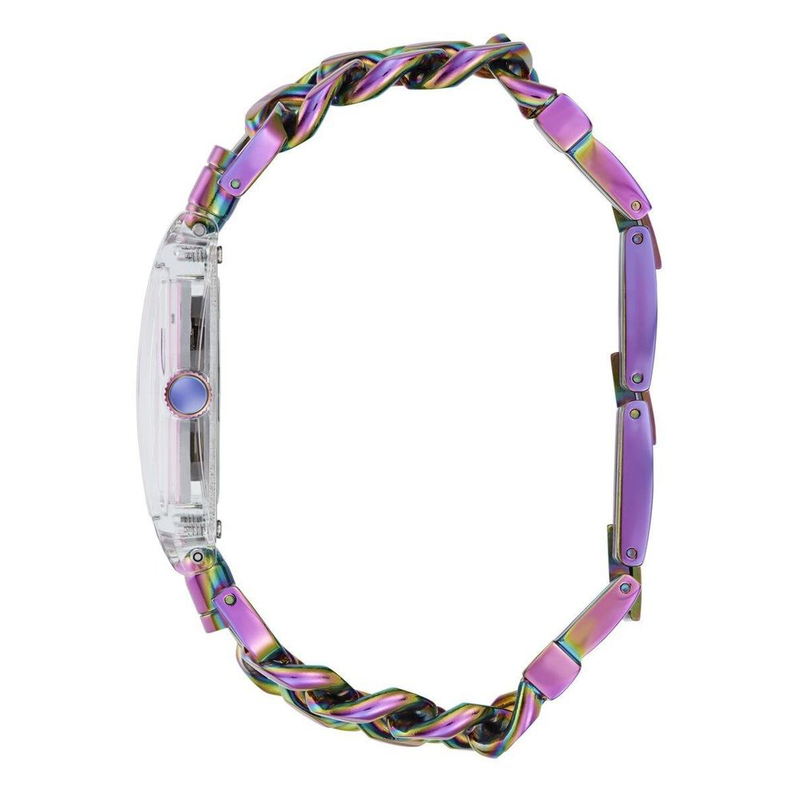 Multicolor stainless steel dress watch-null