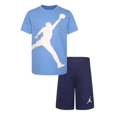 Nike jordan little kids jumbo jumpman short set, Midnight Navy, medium
