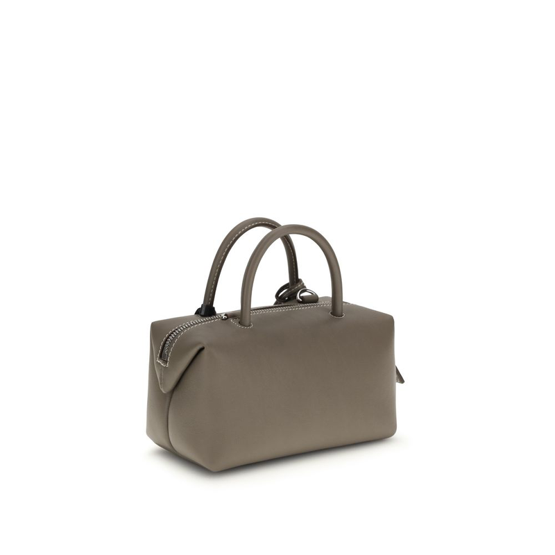 Gray calf leather bos taurus handbag-null