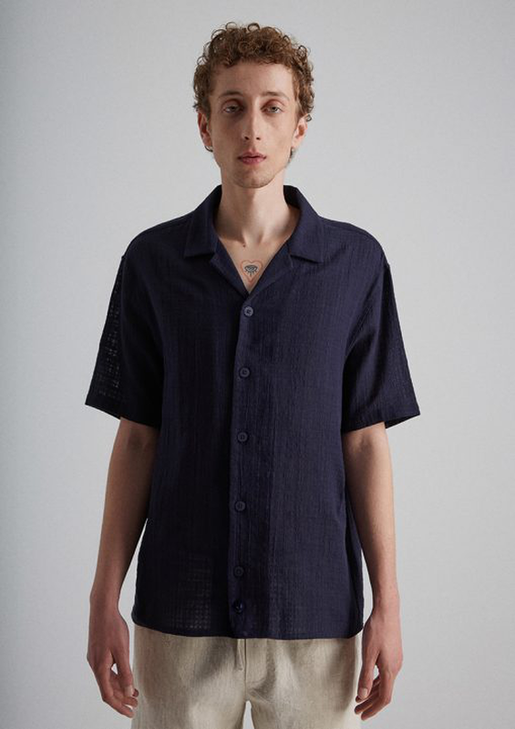 Sanona monochrome shirt / navy blue-null