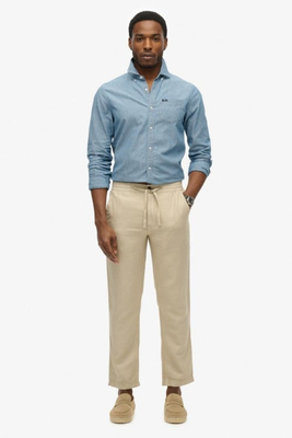 Merchant linen pants, Navy, medium
