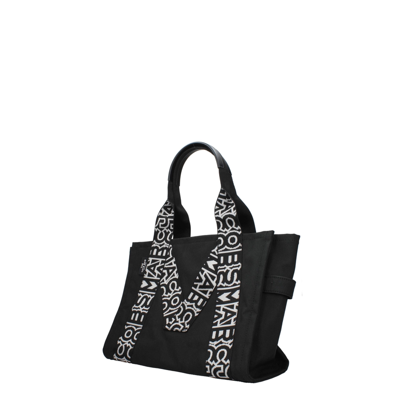 Black fabric shoulder bag-null