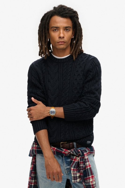Jacob cable knitted top - superdry-null