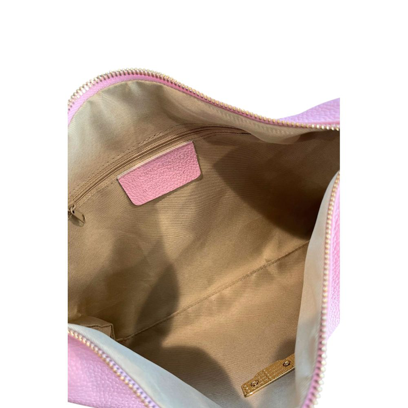 Pink leather women bag-null