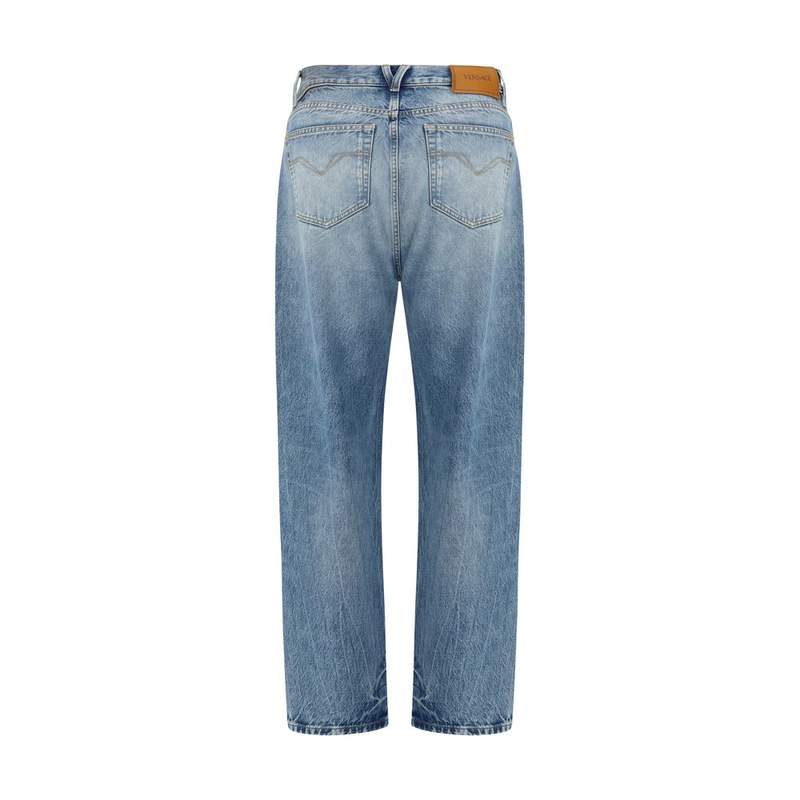 Blue cotton jeans denim-null