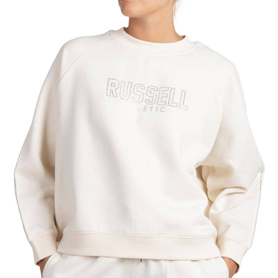 Diamond womens crew sewatshirt, Off White, medium