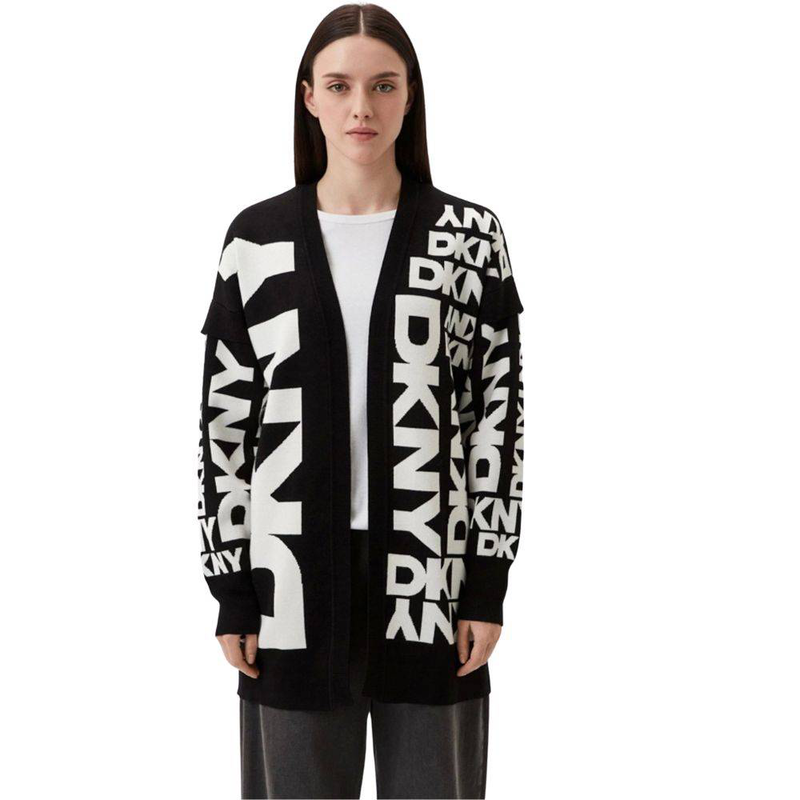 Dkny l/s open front exploded sweater-null