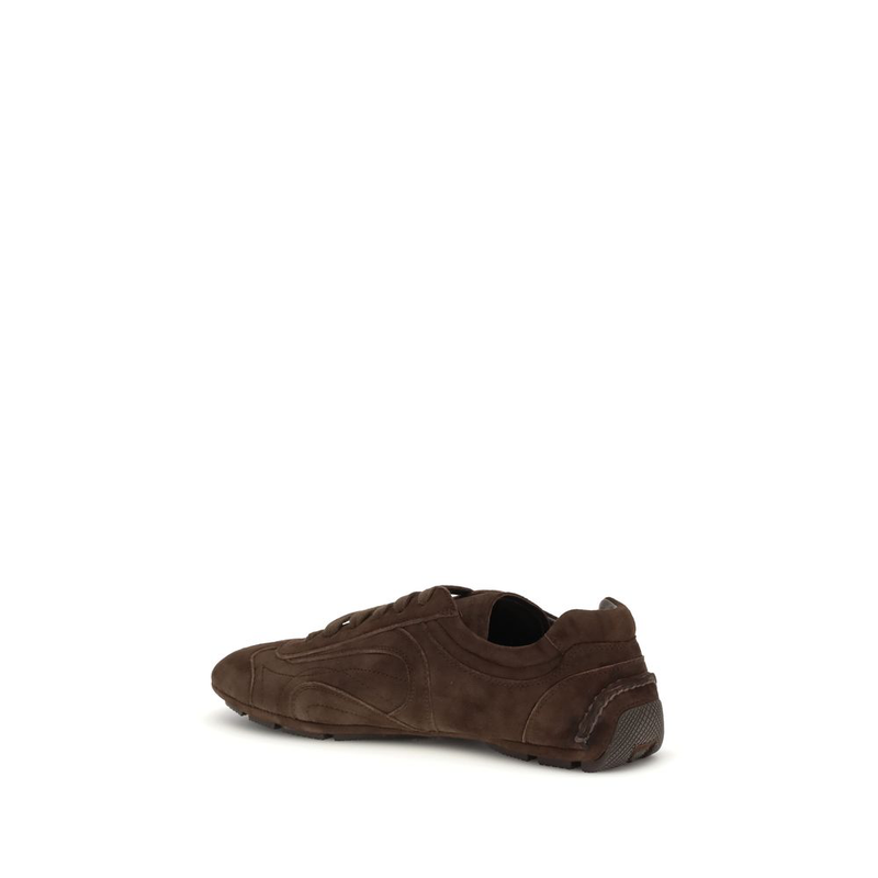Brown calf leather bos taurus athletic sneakers-null