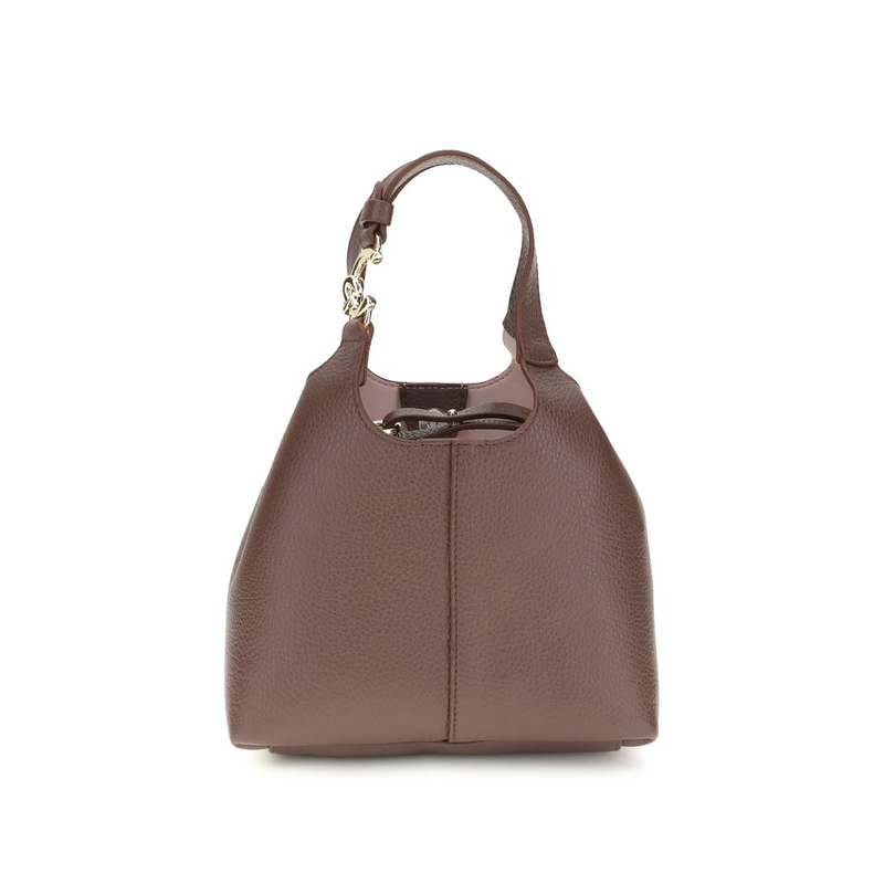 Brown calf leather bos taurus handbag-null