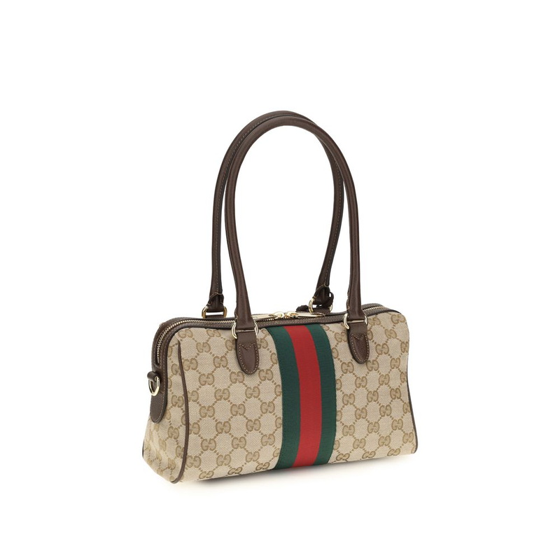 Beige fabric handbag-null