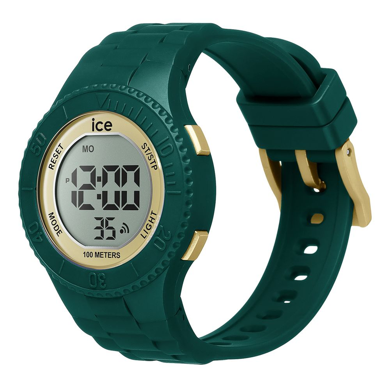 Bicolor synthetic digital watch-null