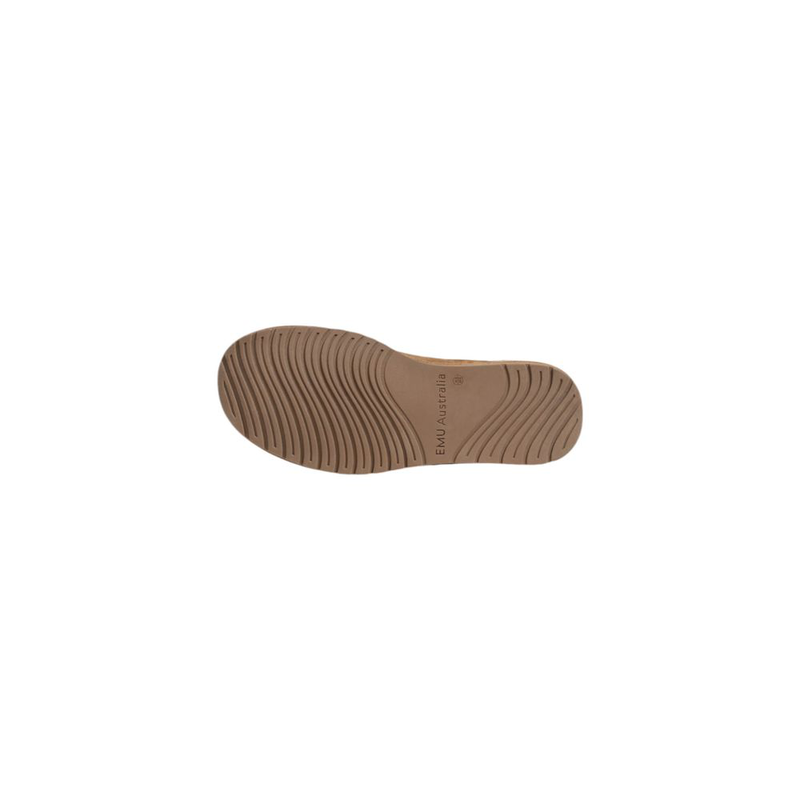 Brown suede leather slippers-null