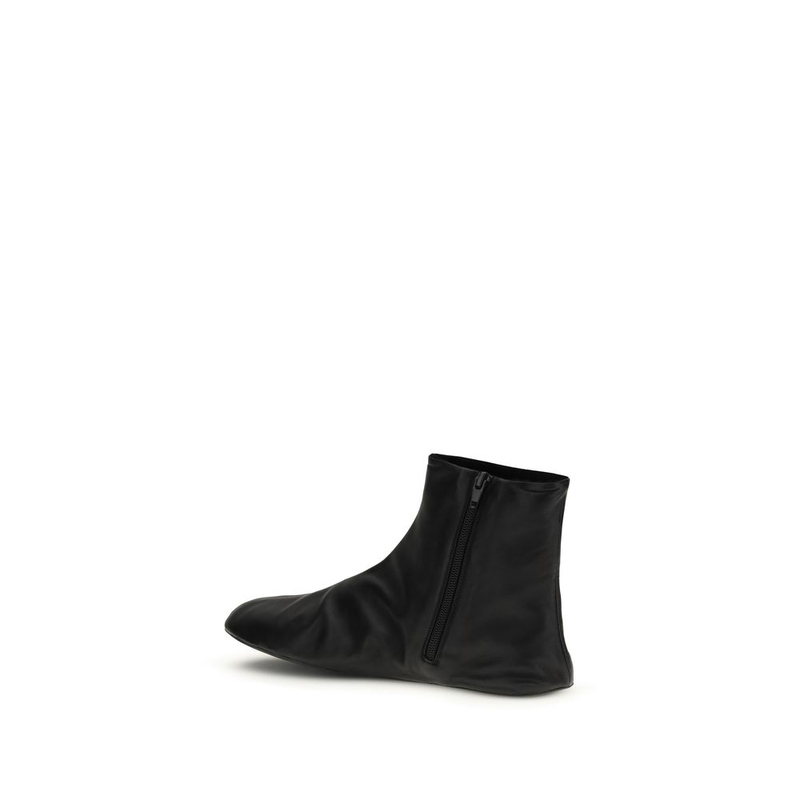 Black lamb ovis aries aries ankle boots-null