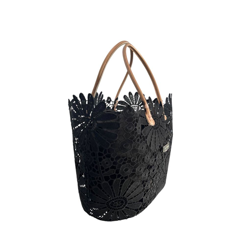 Black pu women handbag-null