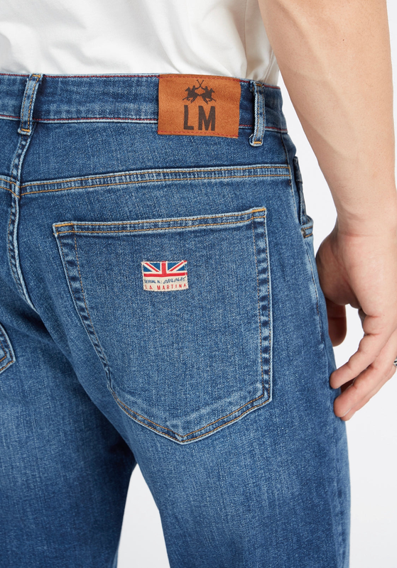 Product image: La martina man 5 pkts pants denim stretch vmt006-null