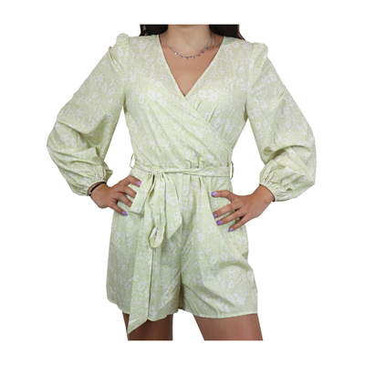 Na-kd γυναικείο jumpsuit, Green Λουλουδι, medium