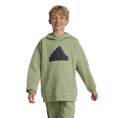 U fi logo hoodie, Green, medium