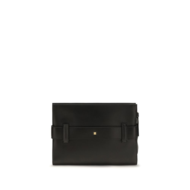 Black lamb ovis aries aries clutch bag-null