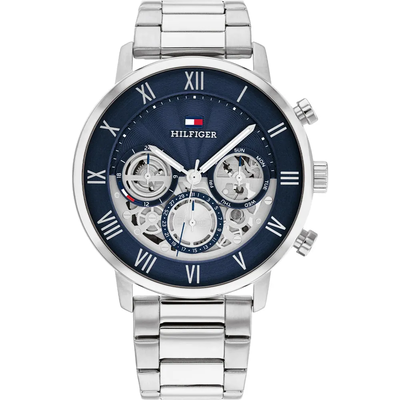 Tommy hilfiger legend men’s quartz multi-function watch with blue dial 1710569, , medium