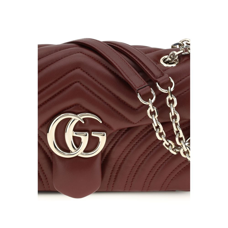 Bordeaux calf leather bos taurus shoulder bag-null