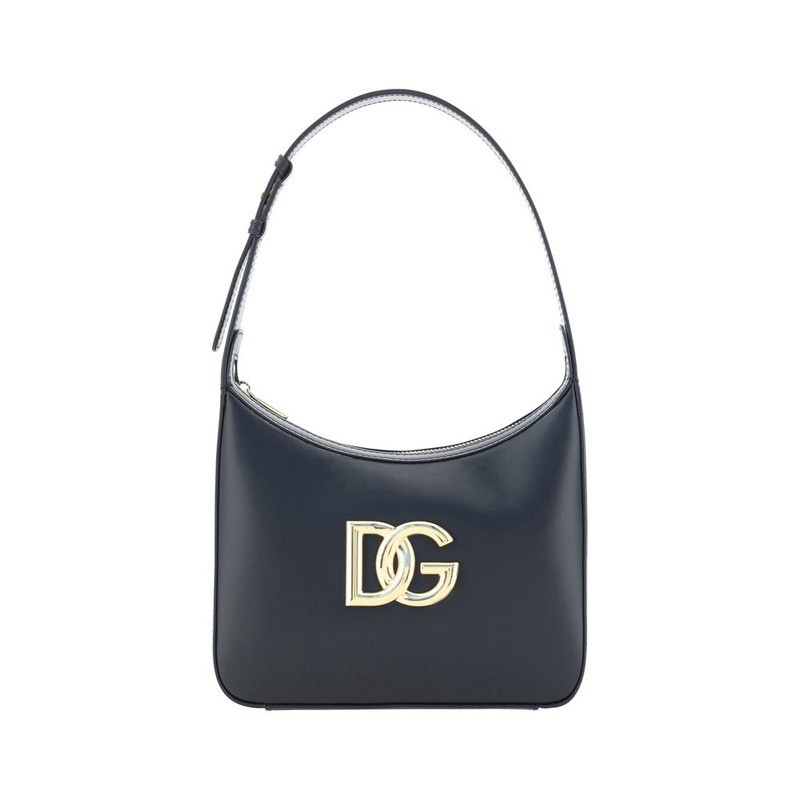 Black calf leather bos taurus shoulder bag-null