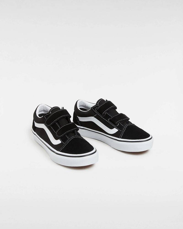 Kids old skool logo check shoes-null