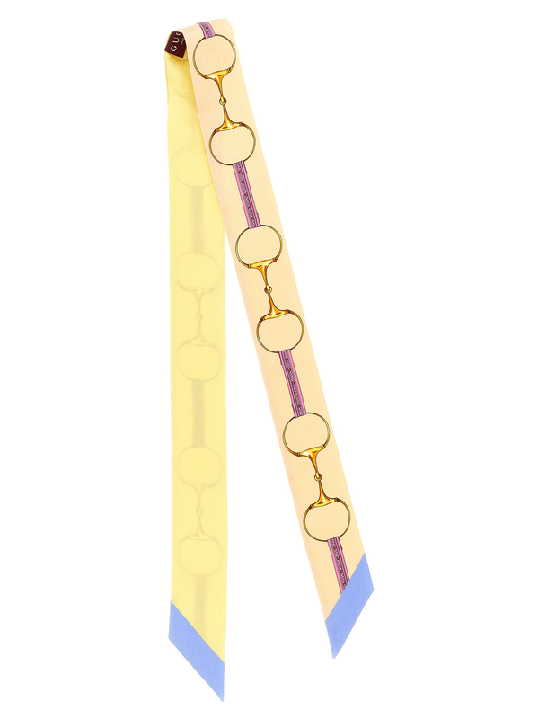 Multicolor silk foulard-null