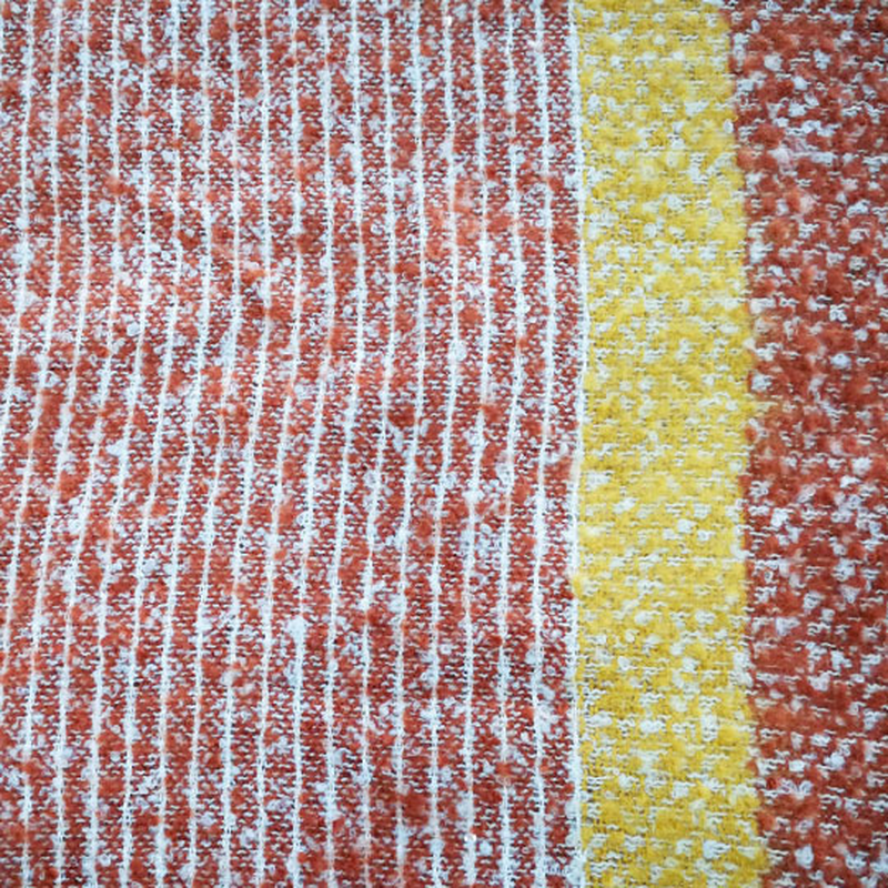 Two tone color block scarf orange - orange-null