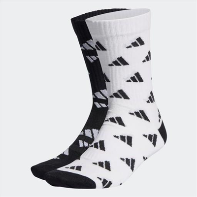 Adidas 3-stripes graphic socks 2 pairs, Multicolor, medium