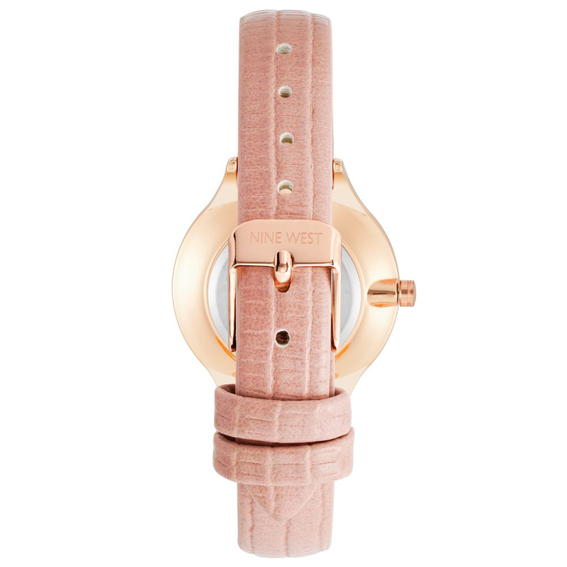 Multicolor leather dress watch-null