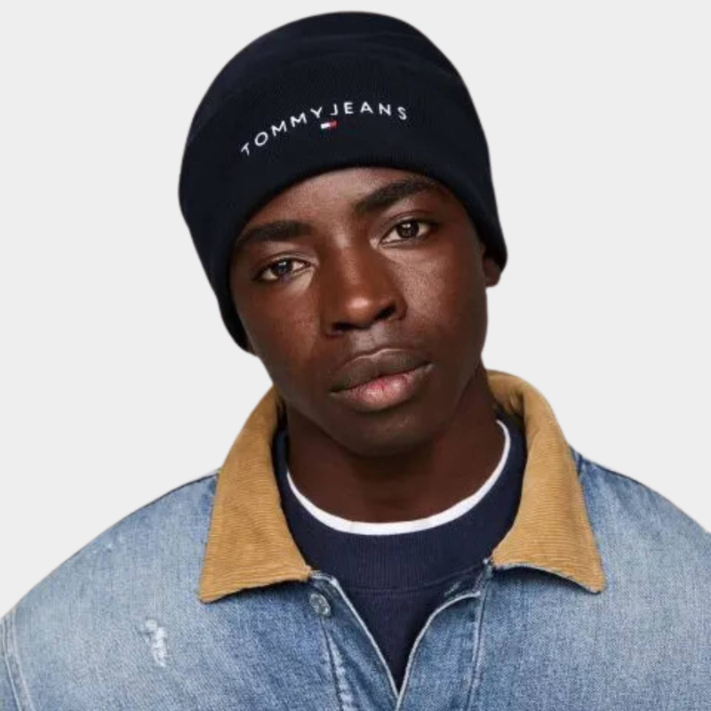 Mens linear logo beanie image number null