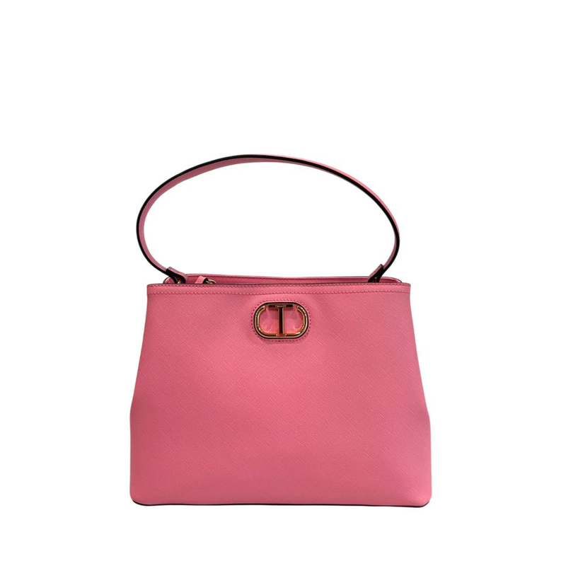 Pink pu women handbag-null