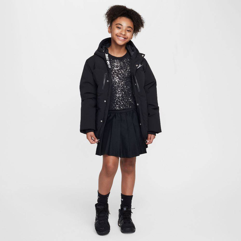 Girls nike sportswear shine crop top-null